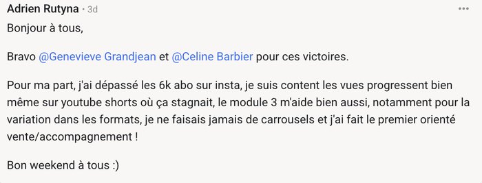 Témoignage client